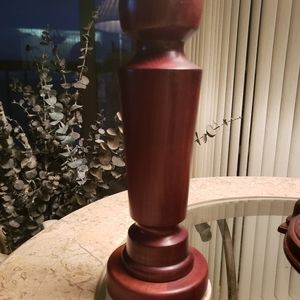 Vintage wood candlestick